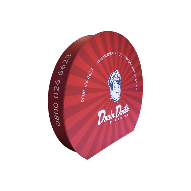 Stretch Fabric 3D Disk Display