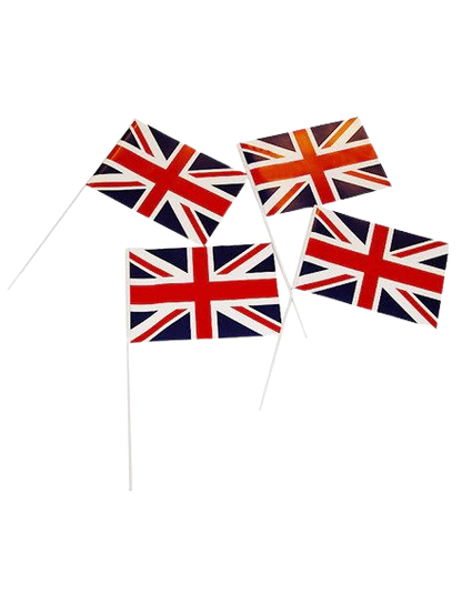 Small Hand Waving Flags (pack of 50)